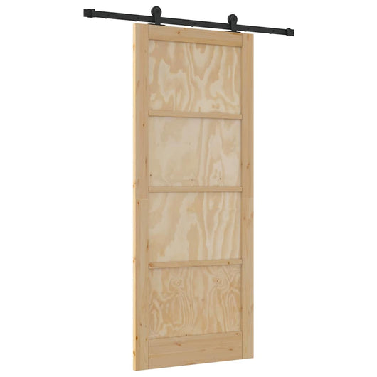 Set Porta Scorrevole  con Hardware 'ORKDAL'Legno Massello di Pino 3333456