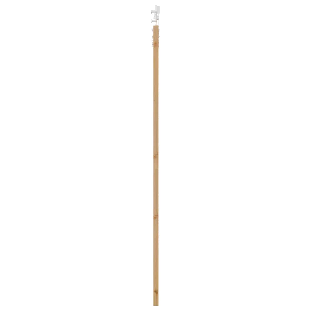 Porta Scorrevole  con Set di Accessori 86x211 cm Legno Massello di Pino 3333568