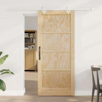 Porta Scorrevole Manuale Naturale e bianco 86 x 198.5 cm 3333594