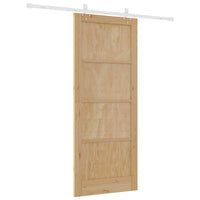 Porta Scorrevole Manuale Naturale e bianco 86 x 211 cm 3333596
