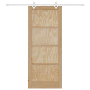 Porta Scorrevole Manuale Naturale e bianco 86 x 211 cm 3333596
