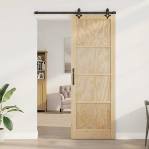 Porta scorrevole con set di hardware 'ORKDAL'in legno massello di pino 3333620