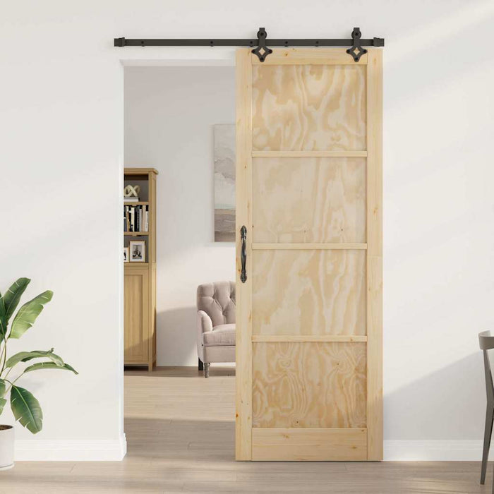 Porta scorrevole con set di hardware 'ORKDAL'in legno massello di pino 3333620