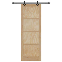 Porta scorrevole con set di hardware 'ORKDAL'in legno massello di pino 3333620