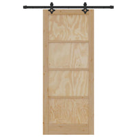 Porta Scorrevole con Set di Hardware 'ORKDAL'in Legno Massello di Pino 3333624