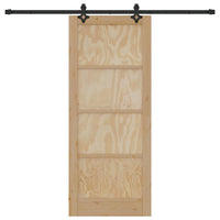 porta scorrevole  con Set di Hardware 'ORKDAL'in Legno Massello di Pino 3333644