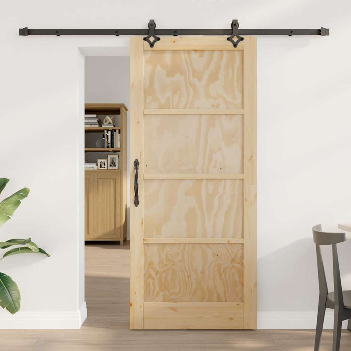 Porta Scorrevole con kit di hardware 'ORKDAL'in legno massello di pino 3333650