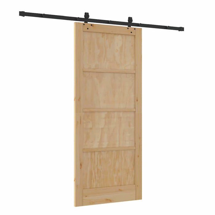 Porta Scorrevole con kit di hardware 'ORKDAL'in legno massello di pino 3333650