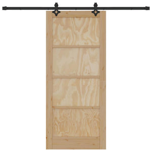 Porta Scorrevole con kit di hardware 'ORKDAL'in legno massello di pino 3333650