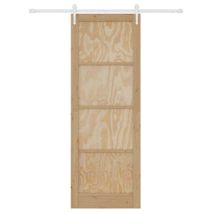 Porta Scorrevole Manuale Naturale e bianco 83 x 232 cm 3333704