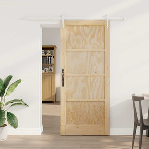 Porta scorrevole Altro ORKDAL Naturale e bianco 86 x 198.5 cm 3333706