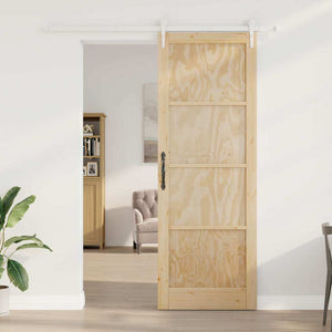 Porta scorrevole  con set hardware 83x232 cm in legno massello di pino 3333760