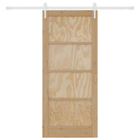 Porta scorrevole  con set di accessori 86x198.5 cm in legno massello di pino 3333762