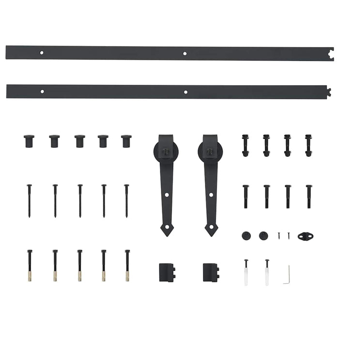 Porta Scorrevole con Kit Hardware 'ORKDAL'in Legno Massello di Pino 3333784