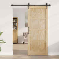 Porta Scorrevole con Kit Hardware 'ORKDAL'in Legno Massello di Pino 3333784