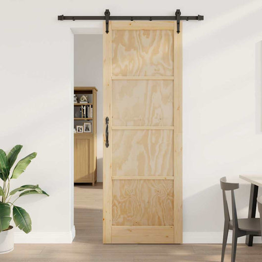 porta scorrevole  con kit di accessori 'ORKDAL'in legno massello di pino 3333788