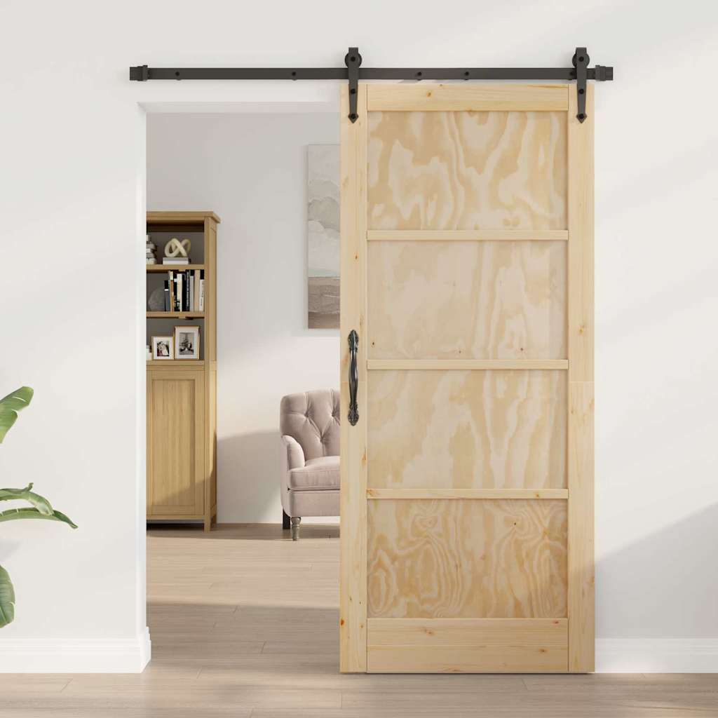 porta scorrevole  con set di hardware 'ORKDAL'in legno massello di pino 3333790