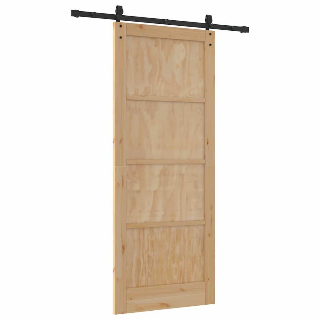 Porta Scorrevole  con Set di Ferramenta 'ORKDAL'in Legno Massello di Pino 3333792
