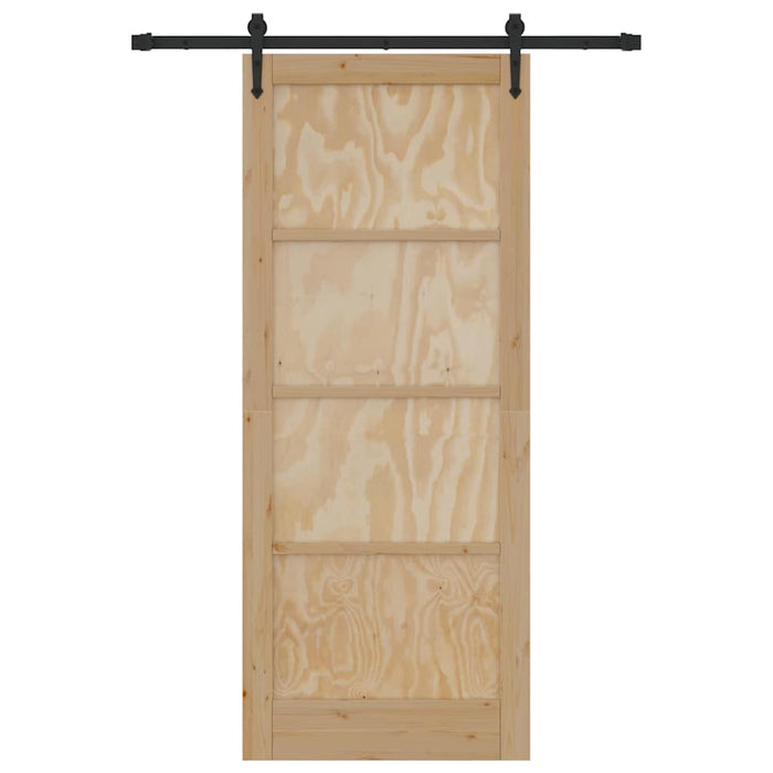 Porta Scorrevole  con Set di Ferramenta 'ORKDAL'in Legno Massello di Pino 3333792