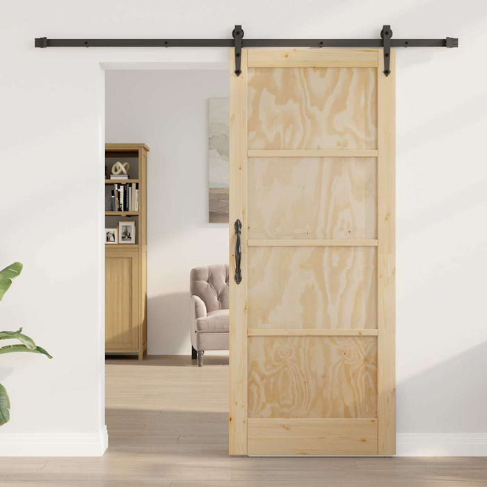 Porta scorrevole  con set di hardware 'ORKDAL'in legno massello di pino 3333812