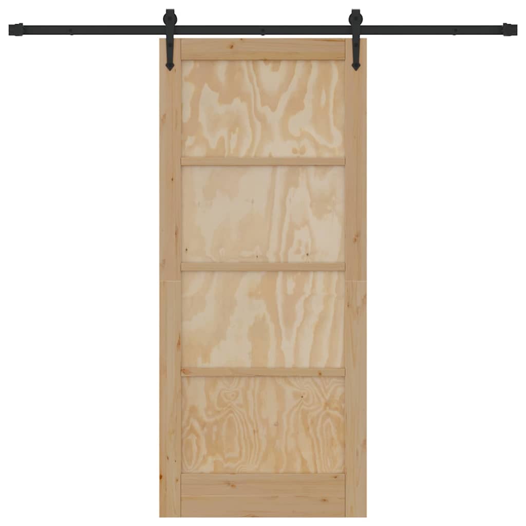 Porta Scorrevole  con Set Hardware 'ORKDAL'in Legno Massello di Pino 3333818