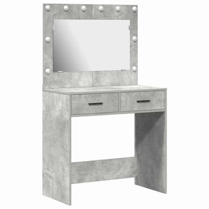Tavolo da trucco con cassetto Grigio cemento 78.5 x 41 x 135 cm 865031