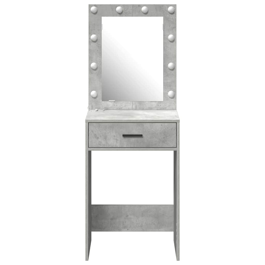 Tavolo da trucco con cassetto Grigio cemento 50 x 41 x 135 cm 865040