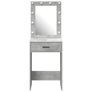 Tavolo da trucco con cassetto Grigio cemento 50 x 41 x 135 cm 865040