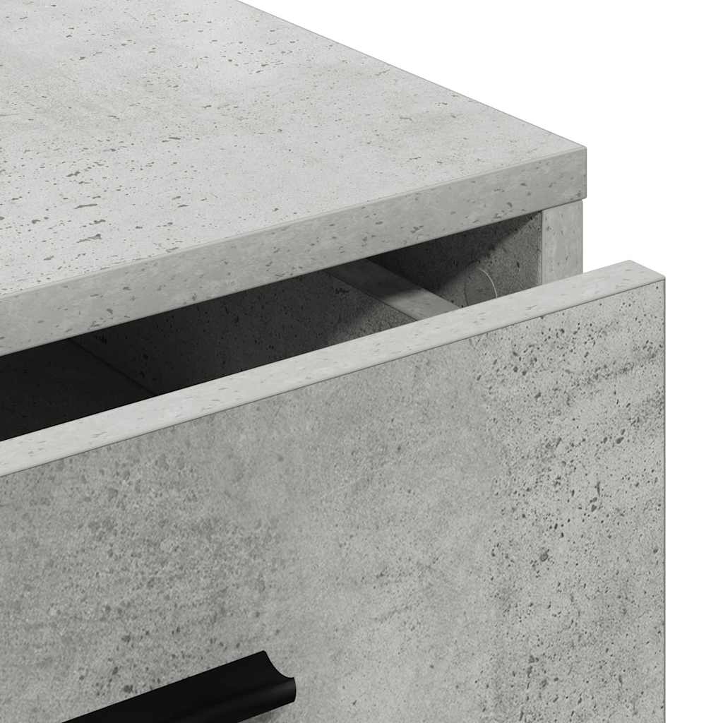 Credenza Grigio cemento 40 x 41 x 75 cm Legno multistrato 865058