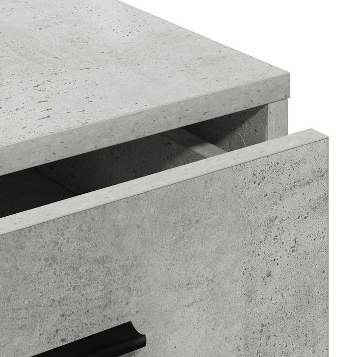 Credenza Grigio cemento 40 x 41 x 75 cm Legno multistrato 865058