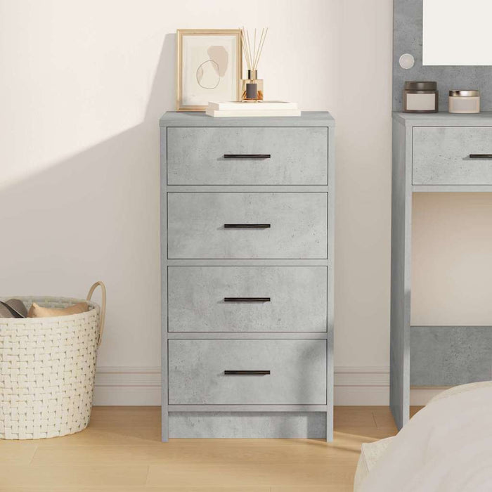 Credenza Grigio cemento 40 x 41 x 75 cm Legno multistrato 865058