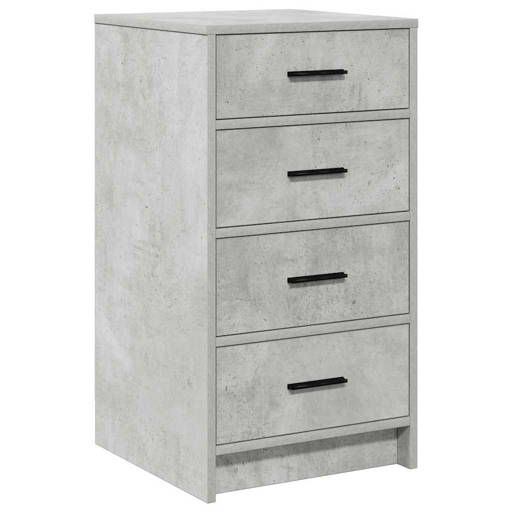 Credenza Grigio cemento 40 x 41 x 75 cm Legno multistrato 865058
