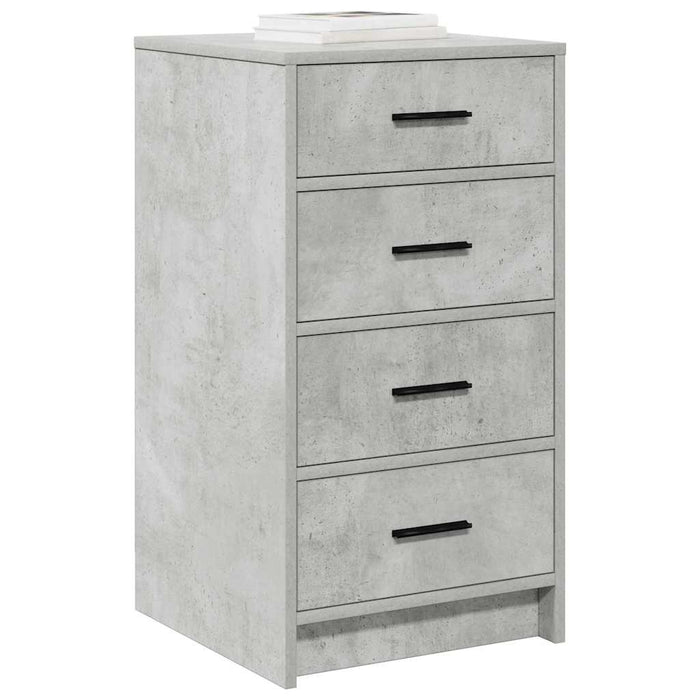 Credenza Grigio cemento 40 x 41 x 75 cm Legno multistrato 865058