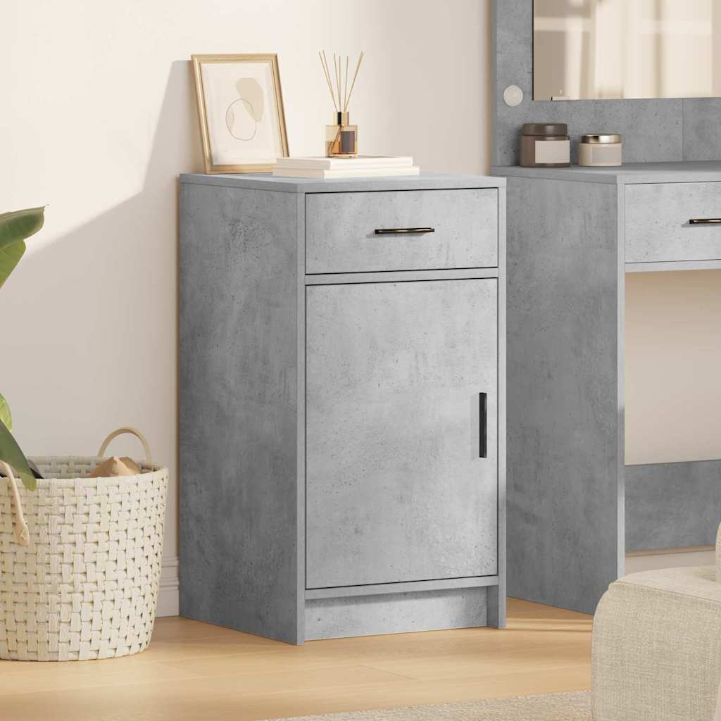 Credenza-Buffet-Armadio da cucina Grigio cemento 40 x 40.5 x 75 cm Legno multistrato