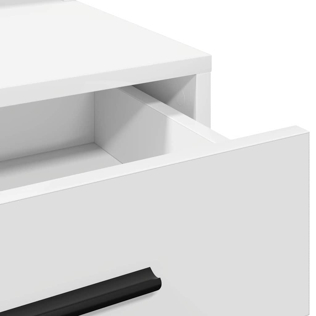 Tavolo da Toeletta Bianco 79 x 41 x 135 cm Legno multistrato 865082