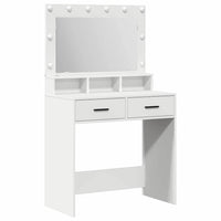 Tavolo da Toeletta Bianco 79 x 41 x 135 cm Legno multistrato 865082