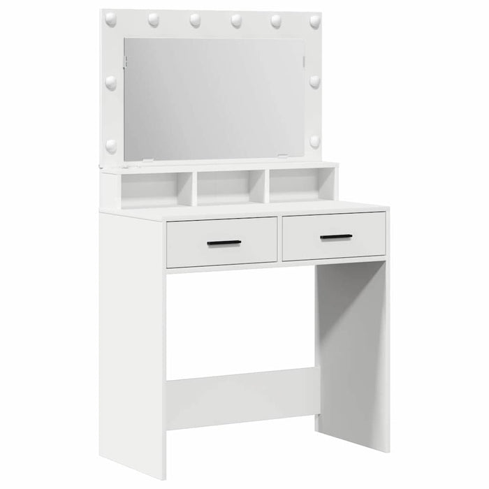Tavolo da Toeletta Bianco 79 x 41 x 135 cm Legno multistrato 865082