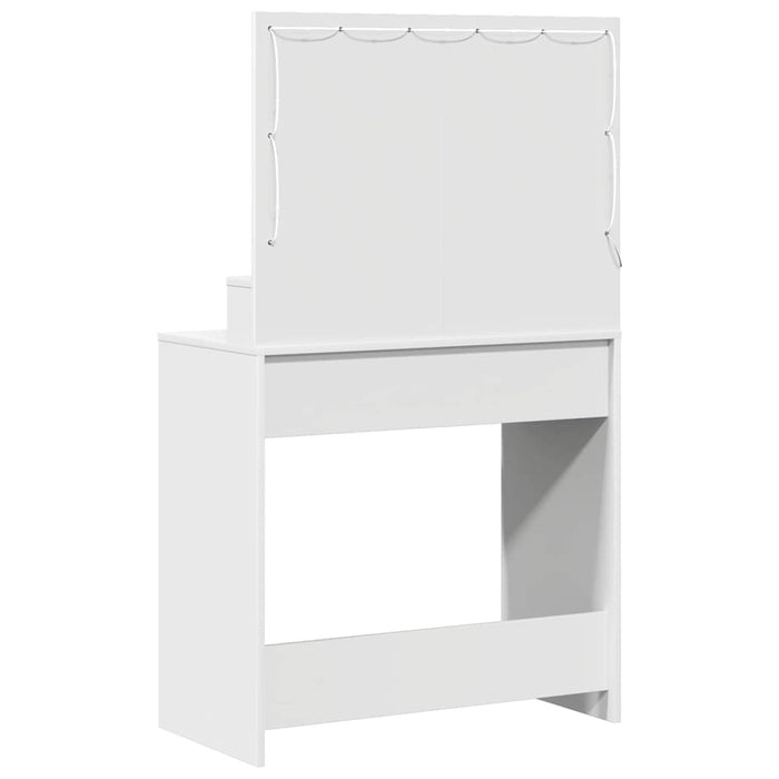 Tavolo da Toeletta Bianco 79 x 41 x 135 cm Legno multistrato 865082