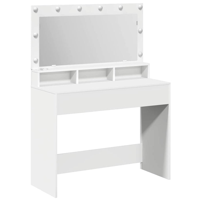 Tavolo da Trucco Bianco 100 x 41 x 135 cm Legno multistrato 865100