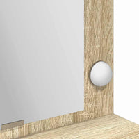 Tavolo da Trucco con specchio-Tavolo da Vanit¨¤ Rovere Sonoma 100 x 41 x 135 cm
