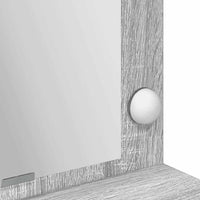 Tavolo da Trucco con specchio-Tavolo da Vanit¨¤ Grigio Sonoma 100 x 41 x 135 cm