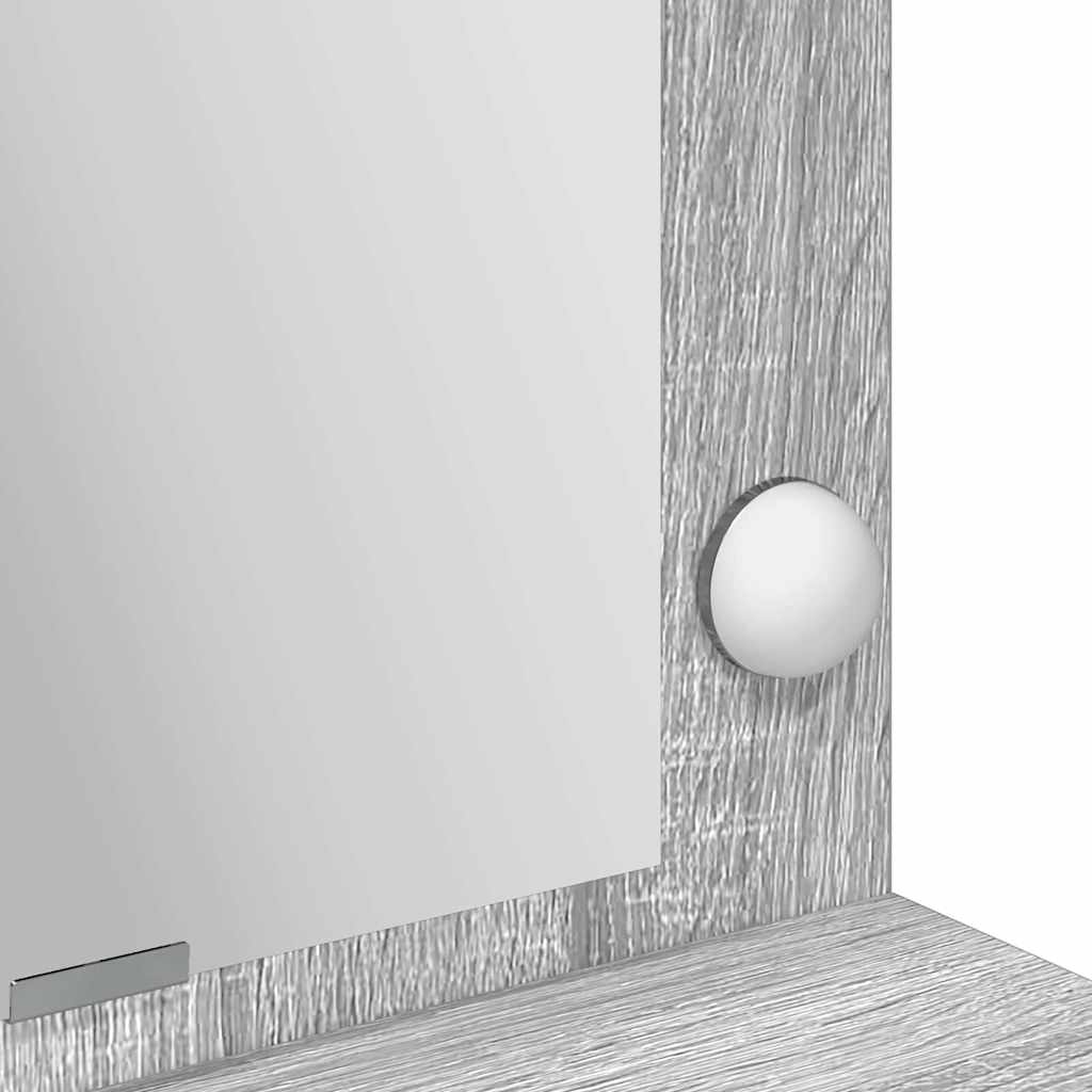 Tavolo da Trucco con specchio Grigio sonoma 100 x 41 x 135 cm 865105