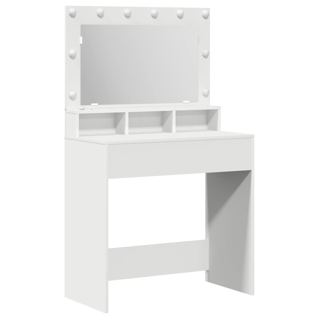 Tavolo da Trucco Bianco 79 x 41 x 135 cm Legno multistrato 865109