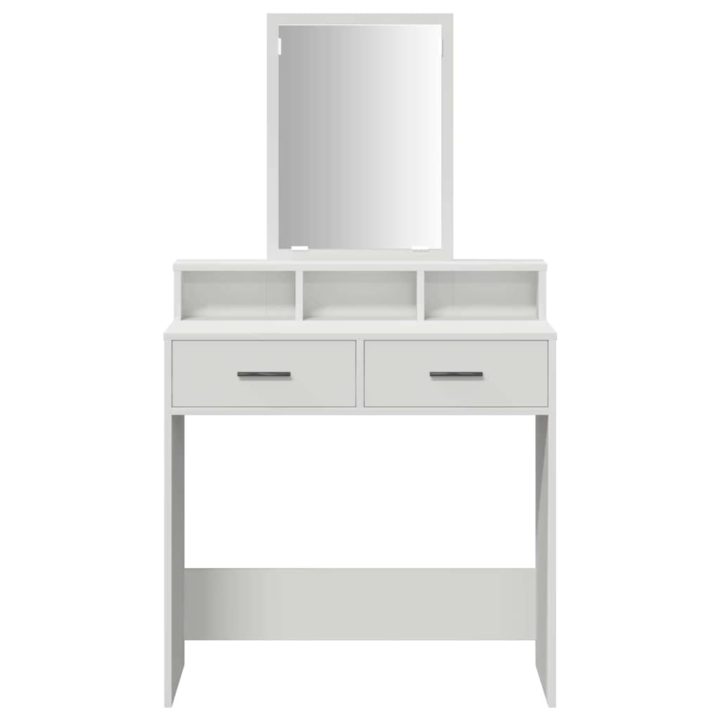 Tavolo da Trucco Bianco 79 x 41 x 140 cm Legno multistrato 865136