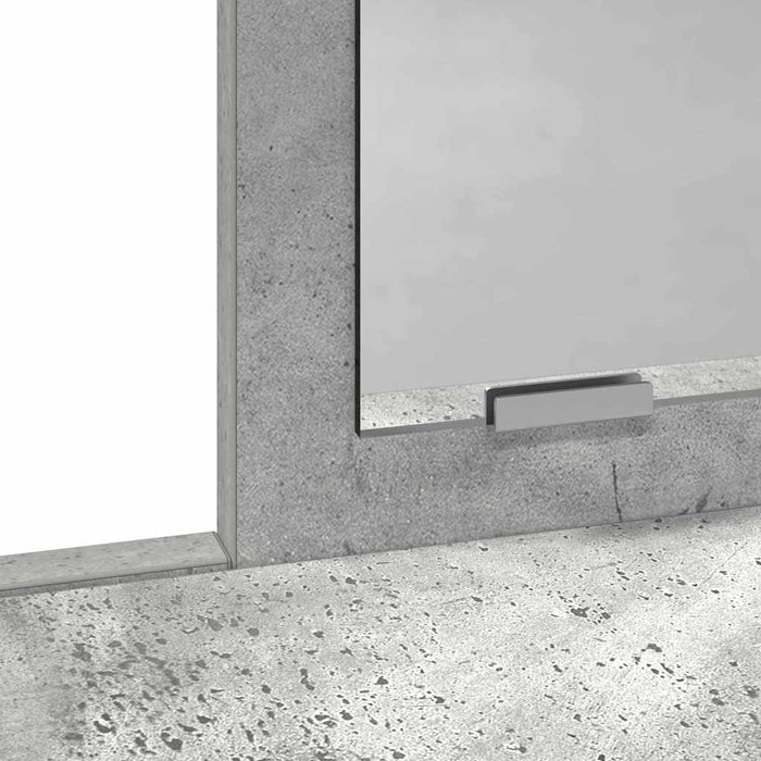 Tavolo da Trucco con cassetto Grigio cemento 79 x 41 x 140 cm 865139