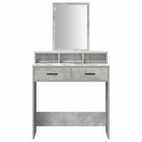 Tavolo da Trucco con cassetto Grigio cemento 79 x 41 x 140 cm 865139