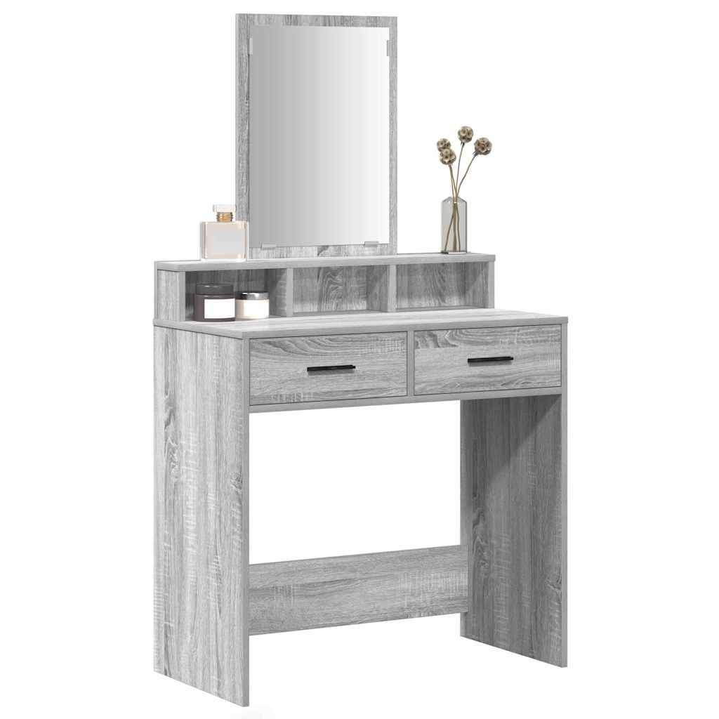 Tavolo da Trucco con cassetto Grigio Sonoma 79 x 41 x 140 cm 865141