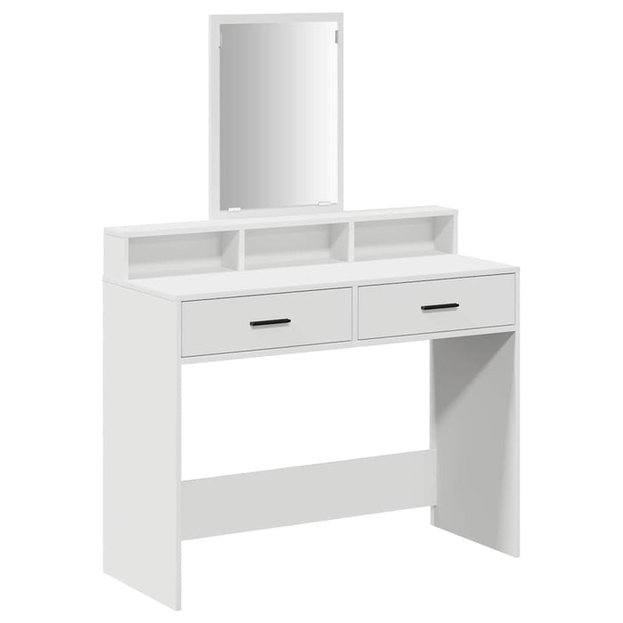 Tavolo da Trucco Bianco 100 x 41 x 140 cm Legno multistrato 865145