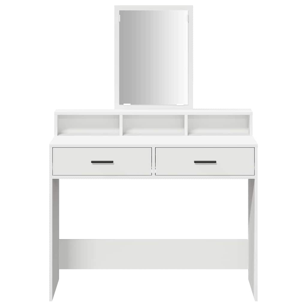 Tavolo da Trucco Bianco 100 x 41 x 140 cm Legno multistrato 865145
