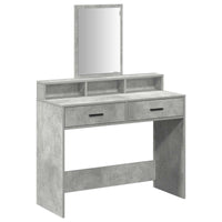 Tavolo da Trucco con cassetto Grigio cemento 100 x 41 x 140 cm 865148